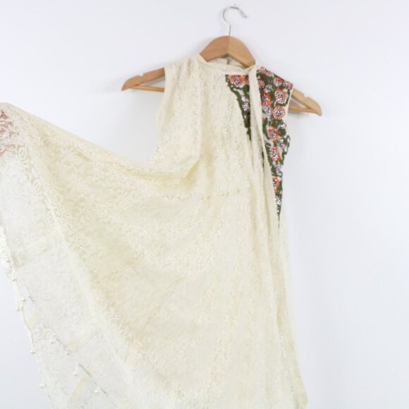 *Modest High Neck Lace Mini Dress - Picture 6 of 9